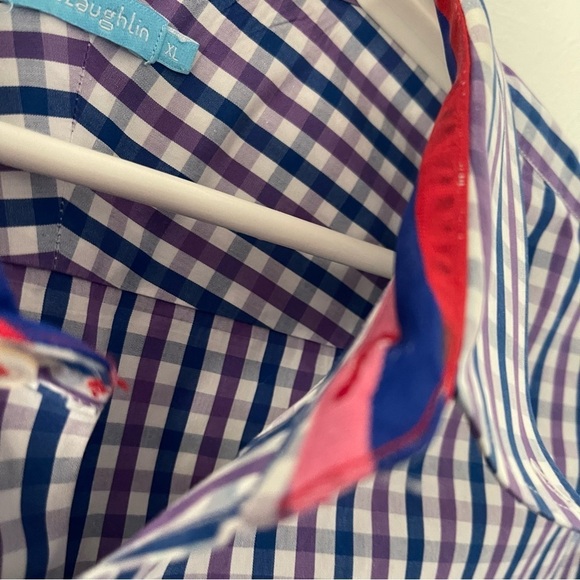 J. MCLAUGHLIN men’s button down shirt size extra large 100% cotton EUC - Picture 3 of 8